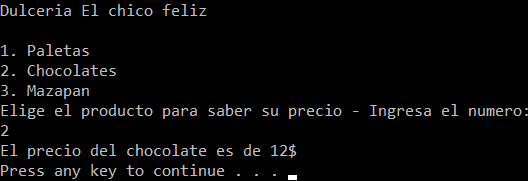 Estructura de control selectiva - Switch Case - 2 Estructura de control selectiva - Switch Case - 2