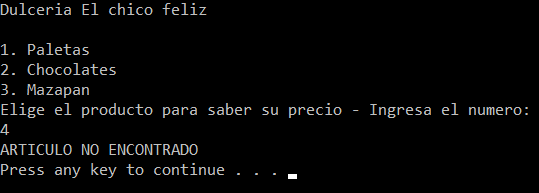 Estructura de control selectiva - Switch Case - 4 Estructura de control selectiva - Switch Case - 4